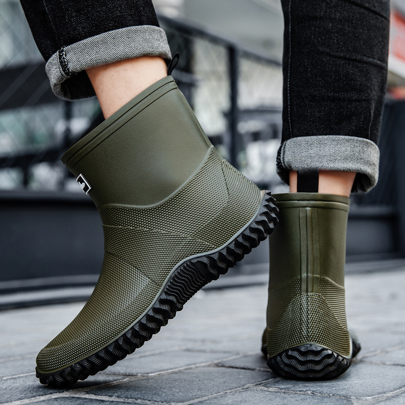 New Men's Mid-Calf Thick Botto - Fishing Boots review and price