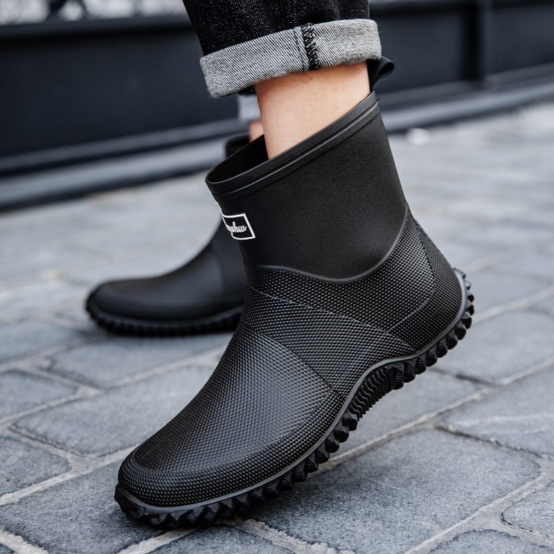 New Men's Mid-Calf Thick Botto - Fishing Boots review and price